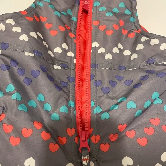 London Fog Brand Girl's Toddler Size 18 Months Snow Pants Bib Style Hearts - Picture 4 of 7